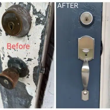 before and after locks